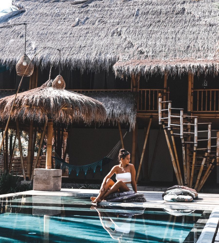 Photo by Palu Malerba: https://www.pexels.com/photo/woman-sitting-by-the-pool-2607112/
