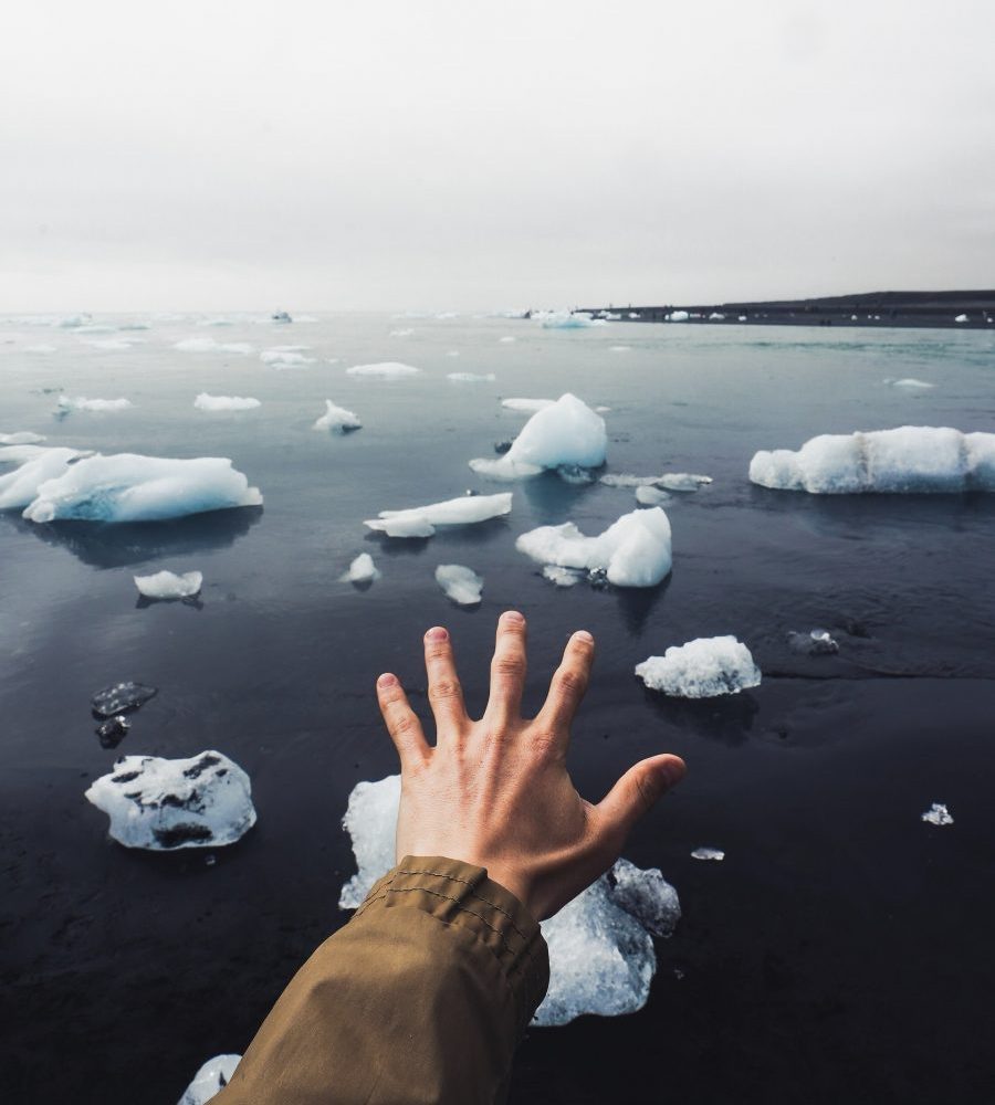 Photo by Maksim Romashkin: https://www.pexels.com/photo/crop-person-admiring-view-of-cold-ocean-6151867/